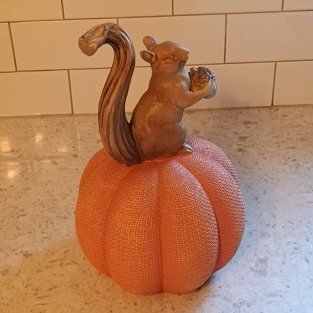 Martha Stewart Fall Squirrel Pumpkin Decor